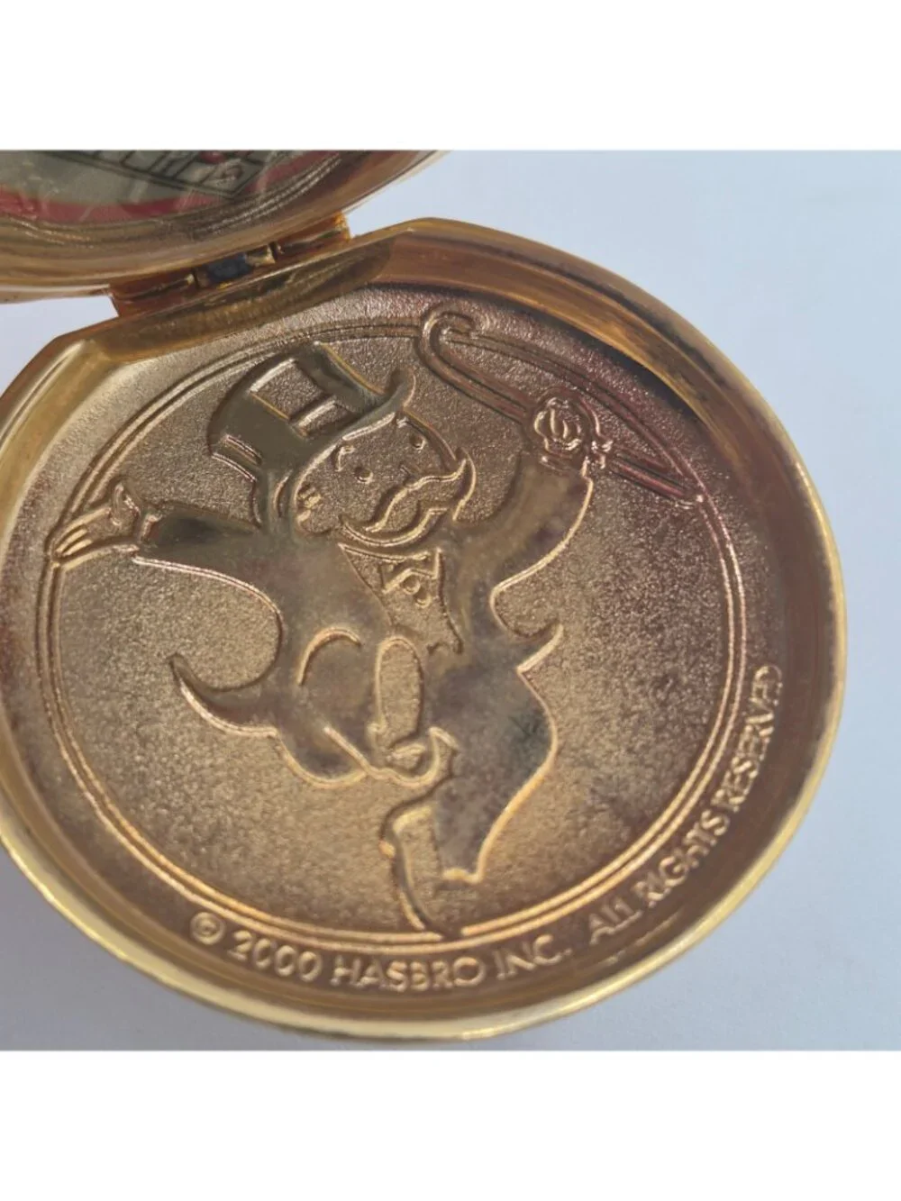 Vintage Rare Monopoly Pocket Watch Franklin Mint With Chain Watch Only